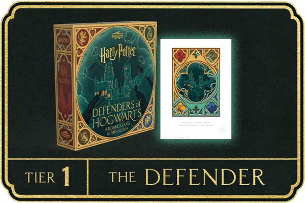 The Defender tier: game plus art print